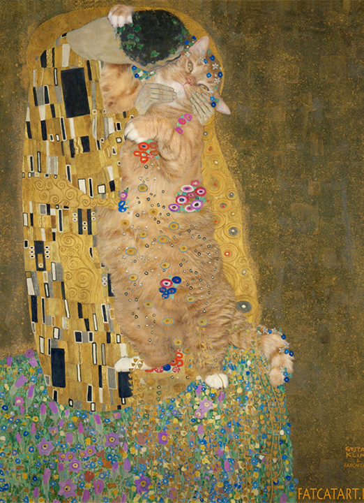 The Kiss (Lovers) by Gustav Klimt.