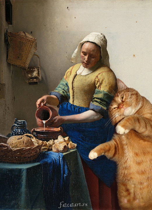 The milkmaid, Johan Vermeer.