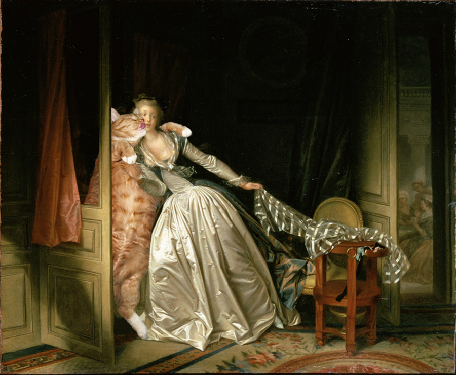 The Stolen Kiss by Jean Fragonard.