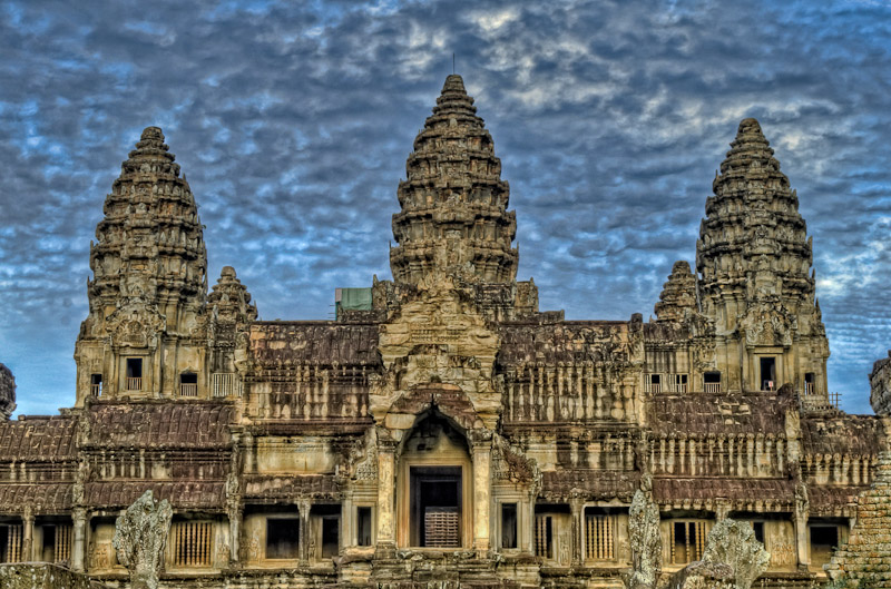 The Angkor Wat temple, Cambodia.
