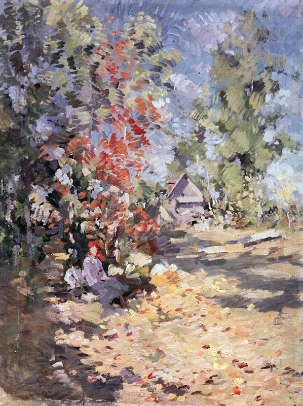 　光と色彩が、モネ、シスレー、ヴァン・ゴッホ、ルノアールなどに代表される印象派絵画の「主な特徴」となった。/ 『秋』、1917年。