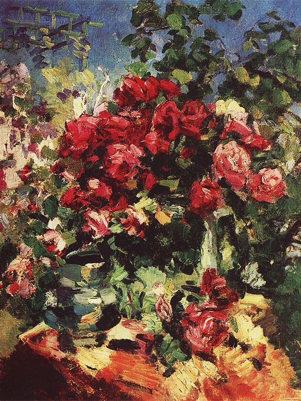 Korovin’s talent was not recognized by contemporaries for a long time. / Roses, 1917.