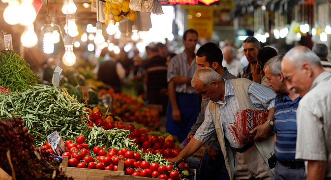 Un marché agricole à Ankara, en Turquie, le 23 juillet 2013. 