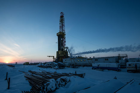 L'extraction de pétrole à Vankor (région de Krasnoïarsk), le plus gros gisement d'hydrocarbures en Russie.