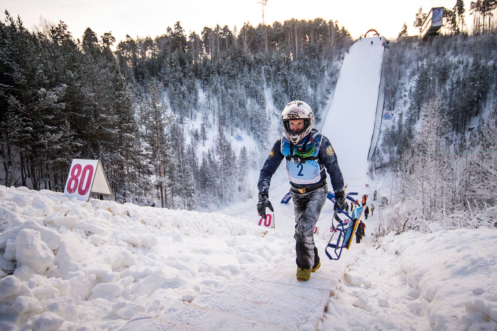 84 meters (276 feet) of downhill sledding at temperatures below -15C (5F) – now that’s what we call Russian extreme!
