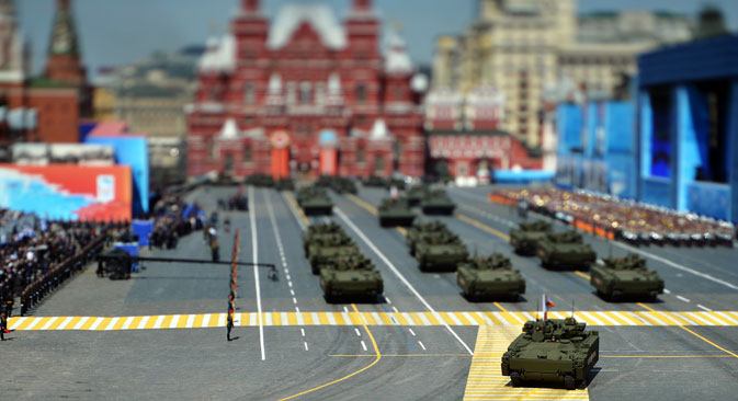 The military parade in Moscow, May 9, 2015.