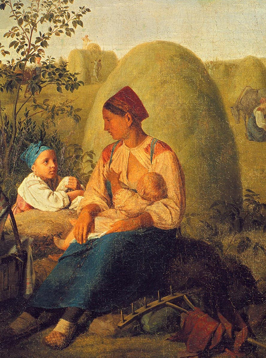 　著名なロシア人画家たちがモスクワの美しさをどのように表現したかは、以前のギャラリーでご紹介した。では、地方はどうだろう？ / 『干し草刈り』、アレクセイ・ヴィネツィアノフ、1820年代。