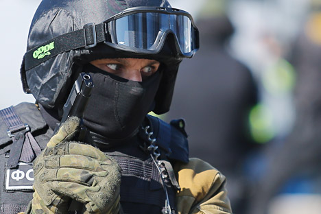 Anti-terrorism drill in Kaliningrad.