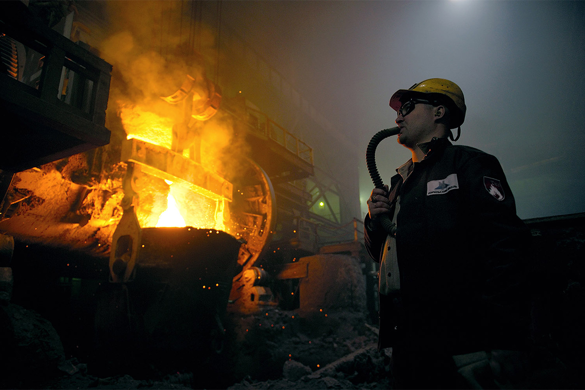MMC Norilsk Nickel is a Russian nickel and palladium mining and smelting enterprise. It is the main local employer. The factory has not updated its safety procedures since their construction. The workers breathe using a special hose