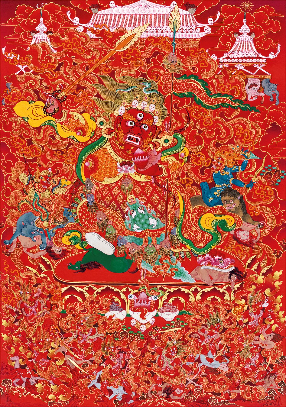 Un artiste doit passer cinq ans à apprendre cet art dans des temples bouddhistes pour être considéré comme un professionnel. Dudko est parvenu à apprendre les techniques de peinture nécessaires en un an et demi.