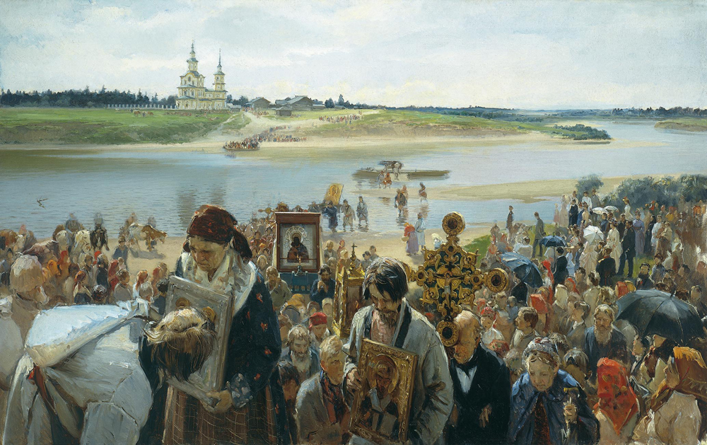 イラリオン・プリャニーシニコフ、1893年。「十字架行進」