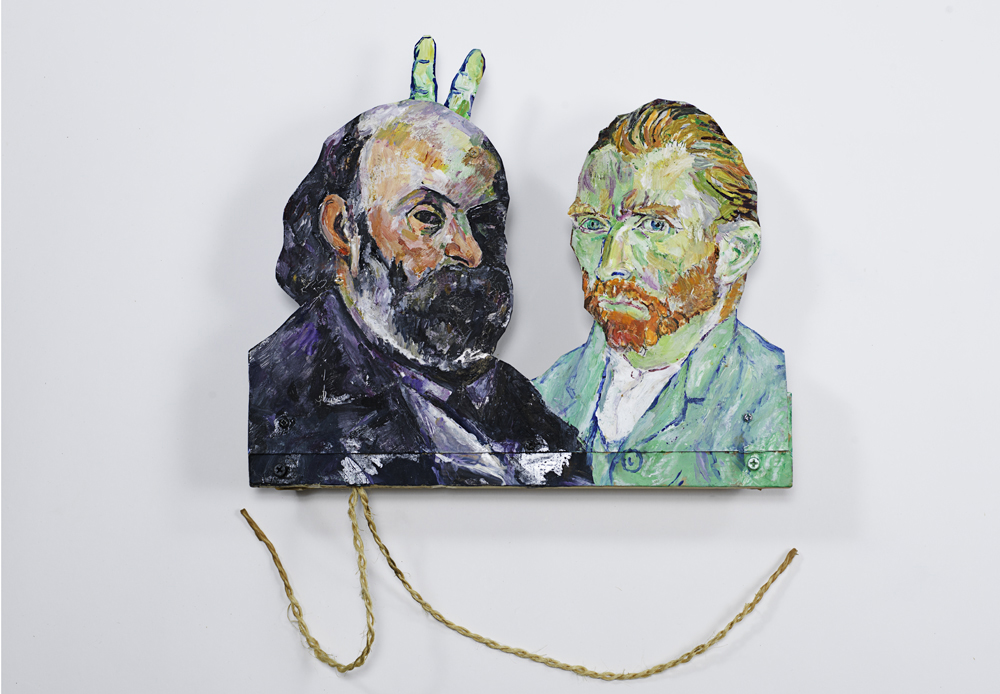 Van Gogh et Cézanne avec des cornes,2014