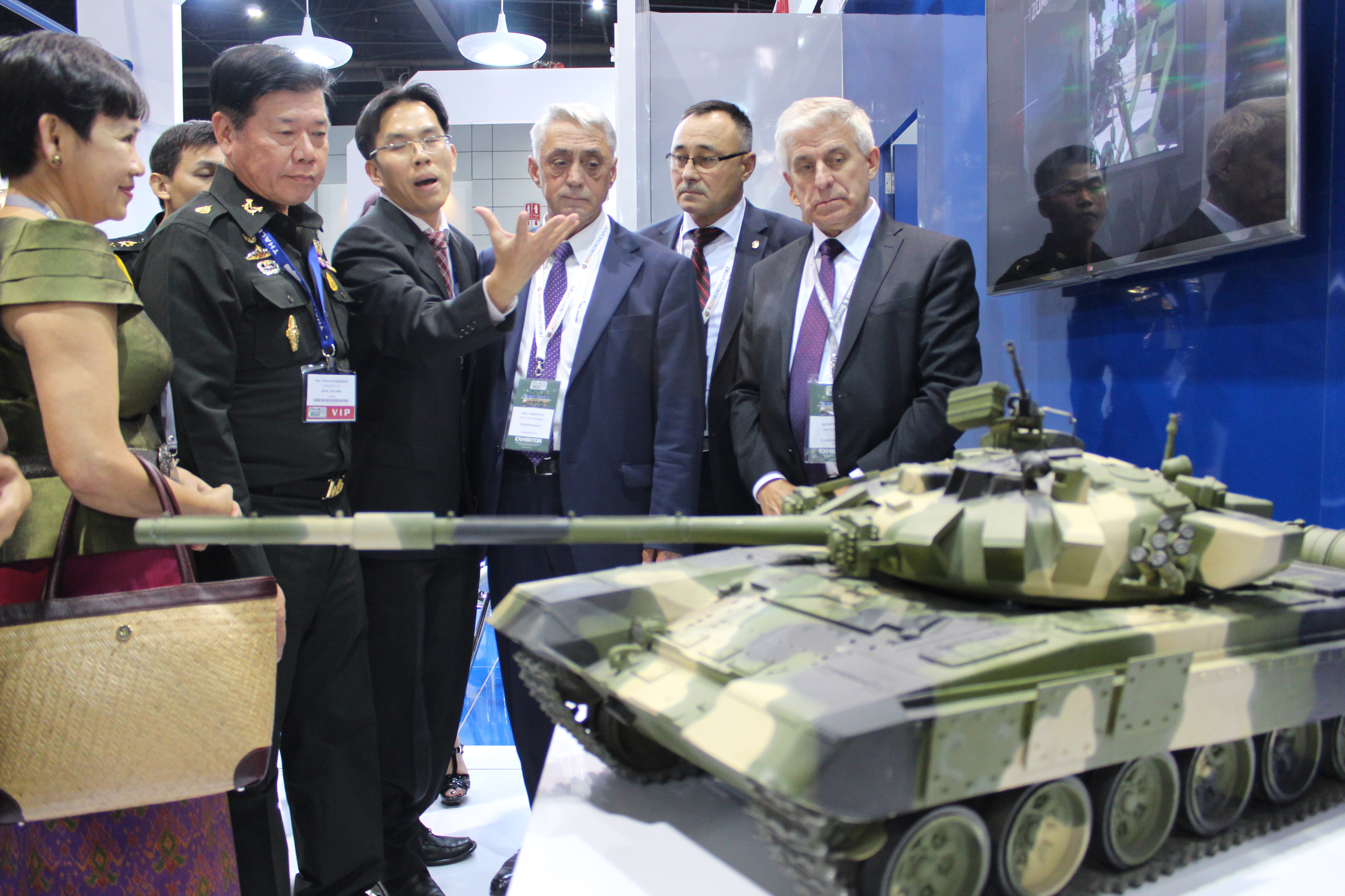 Russian exposition at the Asian Defense & Security 2015 Exhibition and Conference.