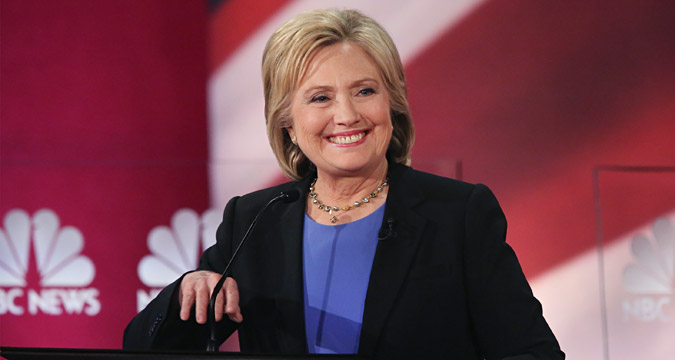 Democratic presidential candidate Hillary Clinton participates in the Democratic Candidates Debate on Jan. 17, 2016 in Charleston. 