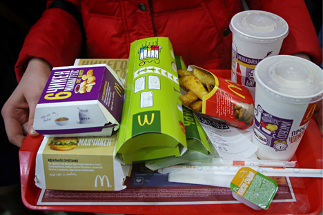 McDonald's increased its market share in Russia.