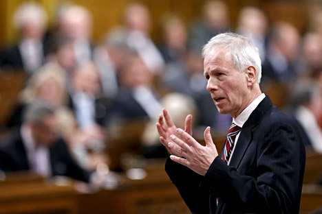 Canada's Foreign Minister Stephane Dion speaks during Question Period in the House of Commons on Parliament Hill in Ottawa, Canada, January 25, 2016.