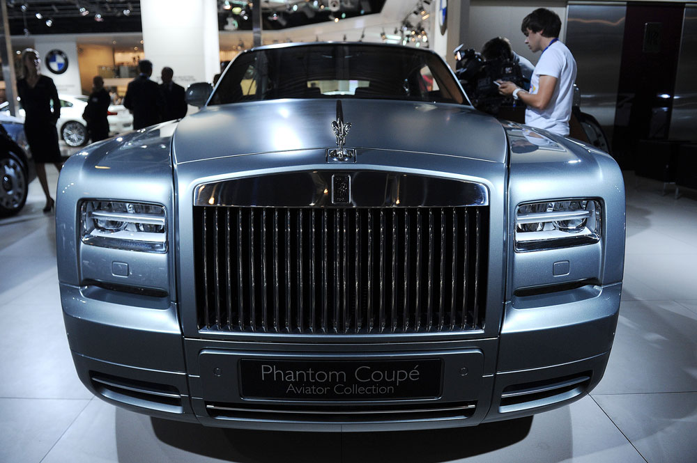 The Rolls-Royce Phantom Coupe displayed at Moscow International Automobile Salon.