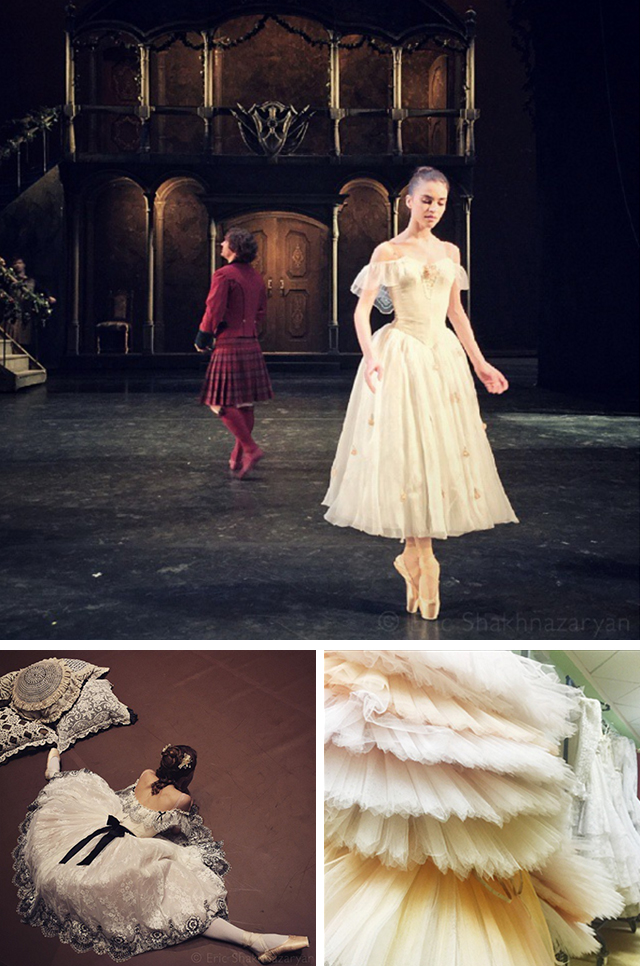 @bolshoi_theatre Das Mekka für die Fans des russischen Balletts zeigt sein Leben hinter der Bühne: Swetlana Sacharowa macht sich bereit für „Giselle“; die Kostümabteilung des Bolschoi; Bühnenaussicht aus dem Lichtsteuerungsraum – müde Ballett-Stars machen Pause.