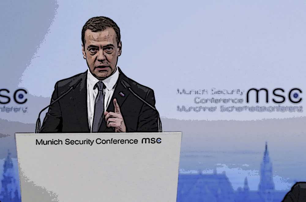 Dmitri Medvédev alerta en Múnich sobre la tensión entre Rusia y Occidente. 