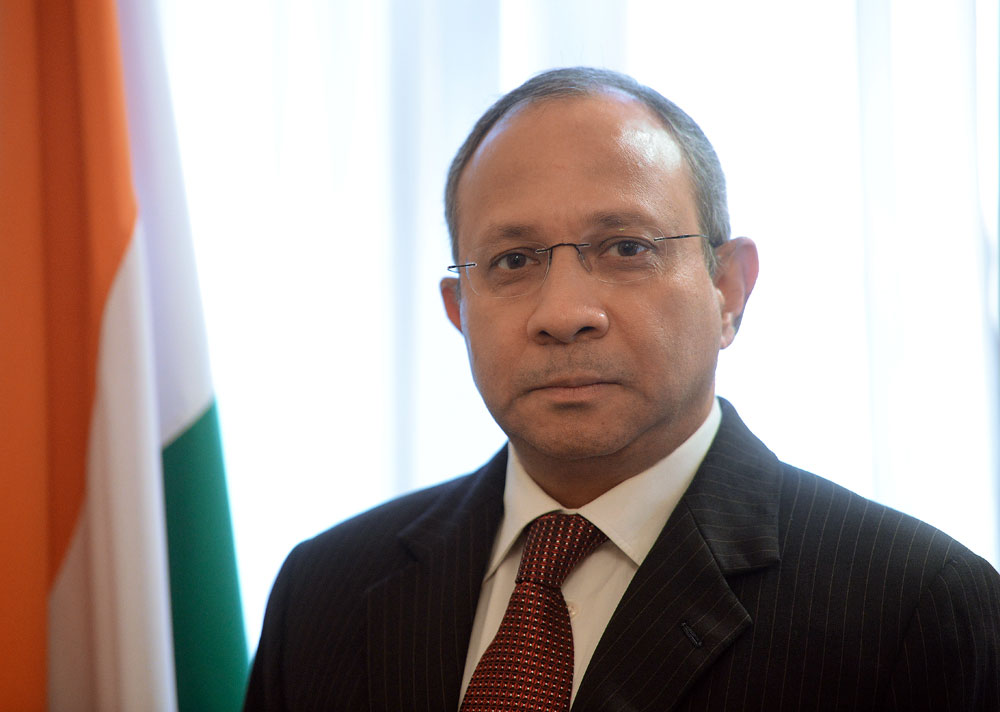 Pankaj Saran, the Indian Ambassador to Russia.