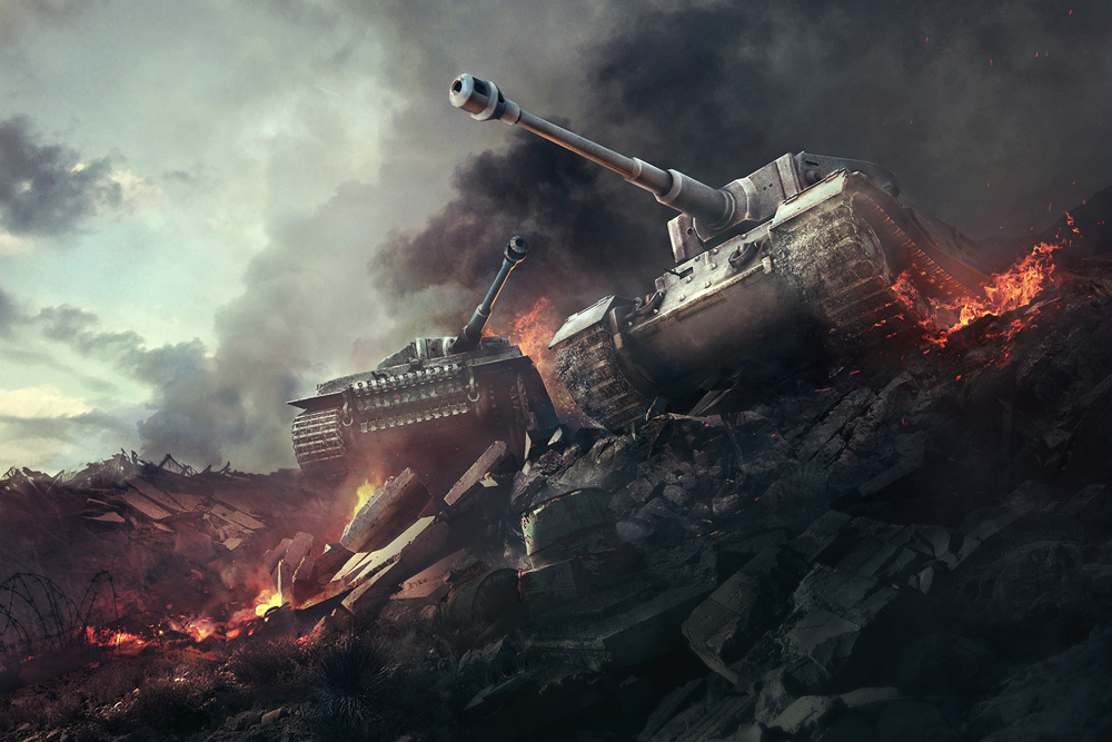 World of Tanks features more than 300 models of real machines.