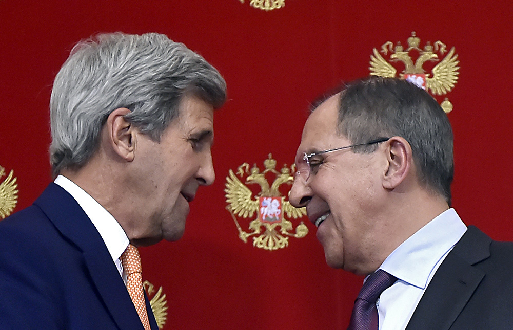 U.S. Secretary of State John Kerry and Russian Foreign Minister Sergei Lavrov.