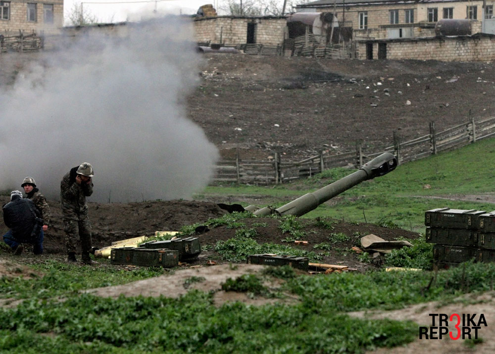 The self-defense army of Nagorno-Karabakh in Martakert, April 3, 2016. 