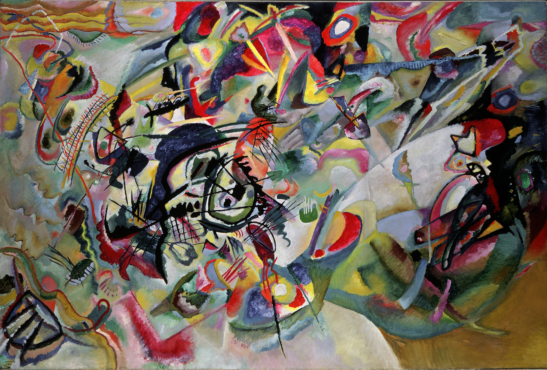 Wasiliy Kandinsky, "Komposition VII" von 1913. 