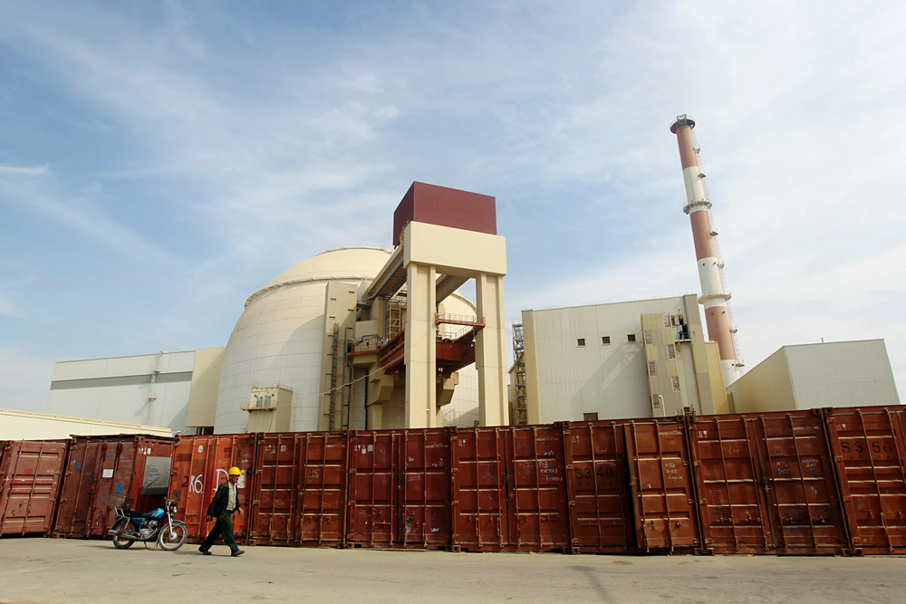 The Bushehr nuclear power plant, 746 miles south of Tehran.