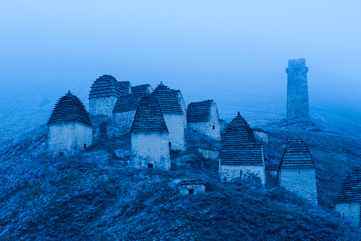 The most famous landmark in North Ossetia-Alania is the city of the dead near the village of Dargavs. This necropolis from the 14th-18th centuries is a testament to the unique funeral habits of the Caucasus Mountain region. Rich local families did not bury the dead in the ground, as there was not much of it to go around. Instead they built special vaults for their deceased relatives. These small crypts can be found on the outskirts of many Ossetian villages, but the necropolis in Dargavs is the largest in the area. 