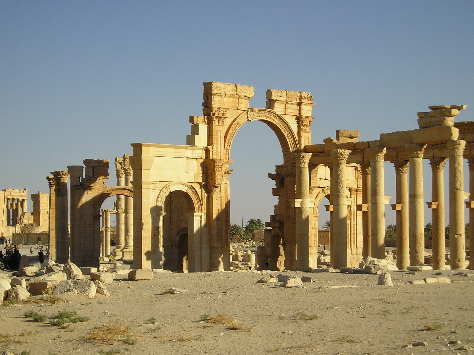 Uno scorcio del centro storico di Palmira. 