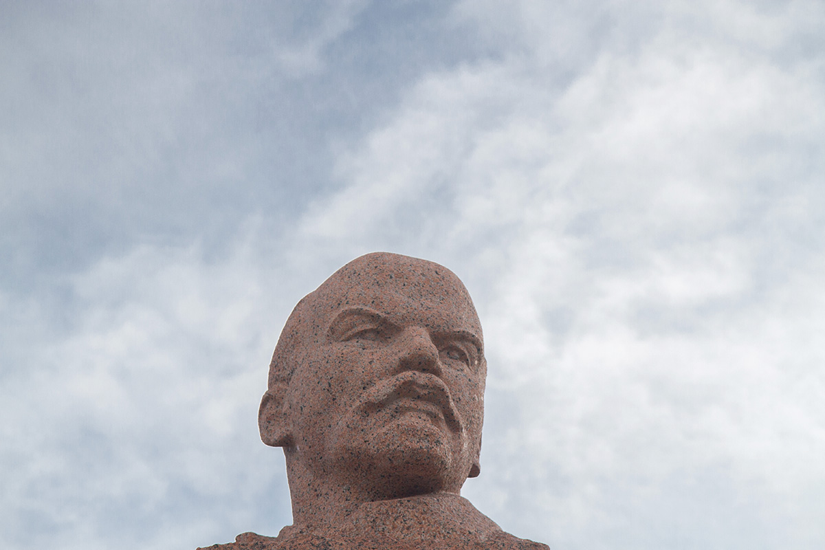 Officially, this monument is the northernmost statue of the leader of the Bolshevik revolution.