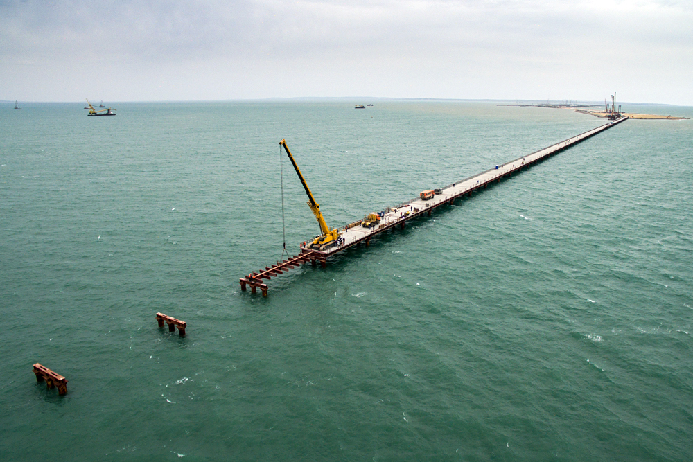 Izgradnja Krimskog mosta.