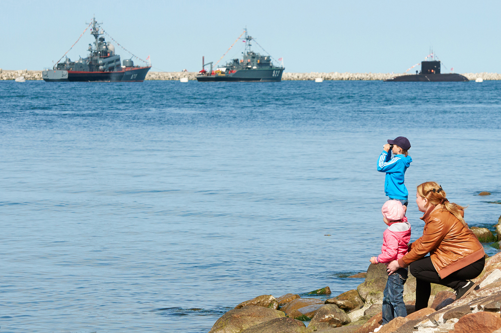 The naval base of the Baltic Sea Fleet is located in Baltiysk.