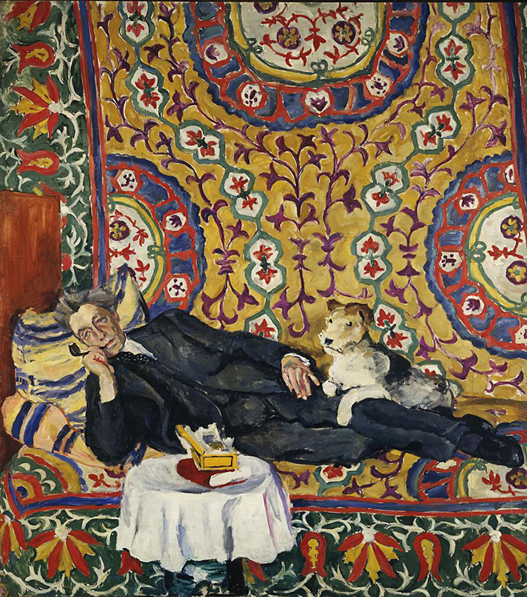 　フセヴォロド・メイエルホリドの肖像画、1938年。この画家の著名な傑作のひとつであるロシア人のソ連舞台演出家、役者で舞台監督のフセヴォロド・メイエルホリドの肖像画はマティースに対する絵画によるオマージュで、禁欲主義と人間の孤独の象徴である。この作品は1938年に、有名ながらも戯曲の一つをスターリンが気にくわなかったために既に面目をつぶされていた舞台演出家の自宅で描かれた。この肖像画が描かれた少し後、メイエルホリドは逮捕され、銃殺刑に処された。