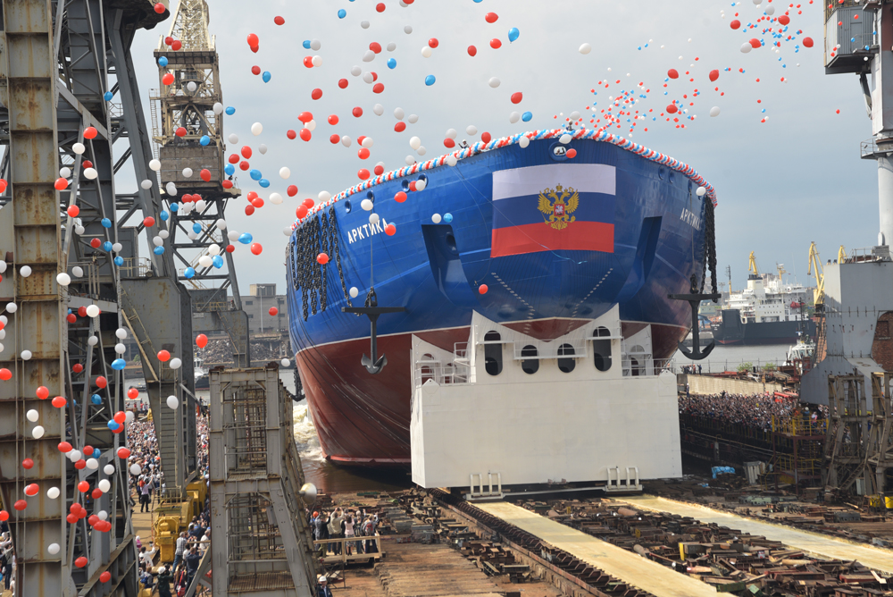 Baltiysky Zavod launches lead nuclear icebreaker of Arktika project