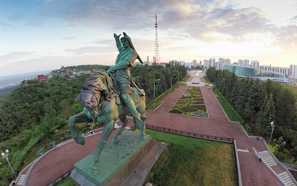 Monument  to Bashkir national hero Salawat Yulayev in Ufa, Bashkortostan. Source: Oleg Menkov