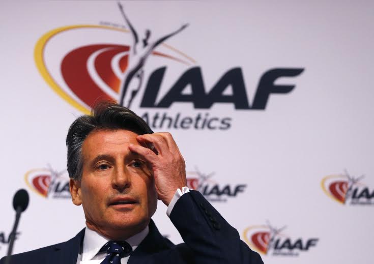 IAAF President Sebastian Coe attends a news conference after the International Association of Athletics Federations (IAAF) council meeting in Vienna, Austria, June 17, 2016. 