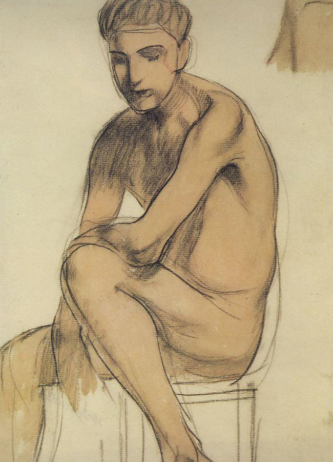 Kuzma Petrov-Vodkin, Il ragazzo seduto, 1906