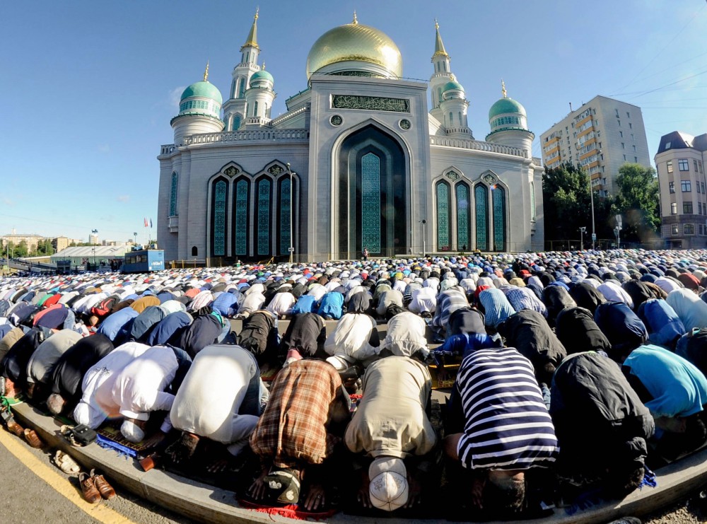 Russian Muslims celebrate Eid al-Fitr.