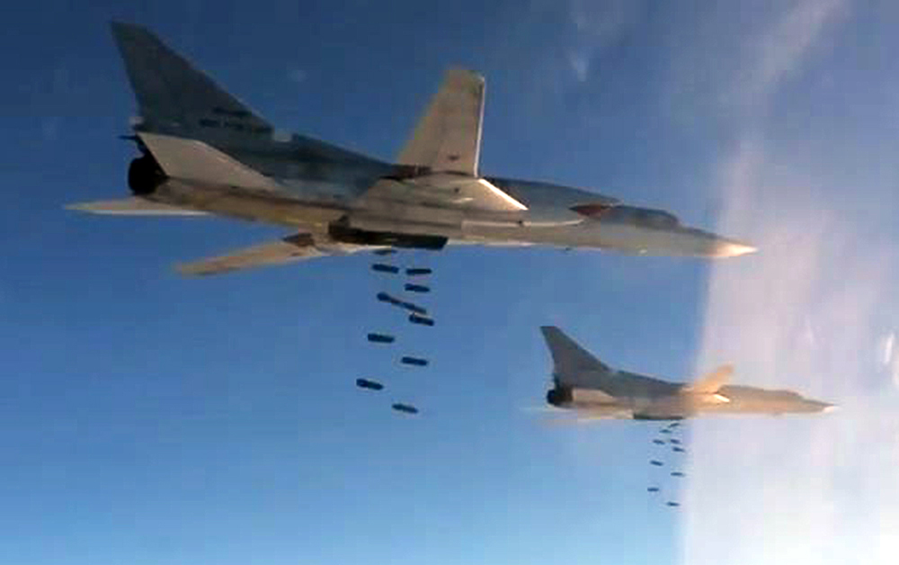 Six long-range Tu-22M3 bombers of Russia’s Aerospace Forces used high-explosive ammunition to hit terrorist facilities in Syria in the morning of July 12.