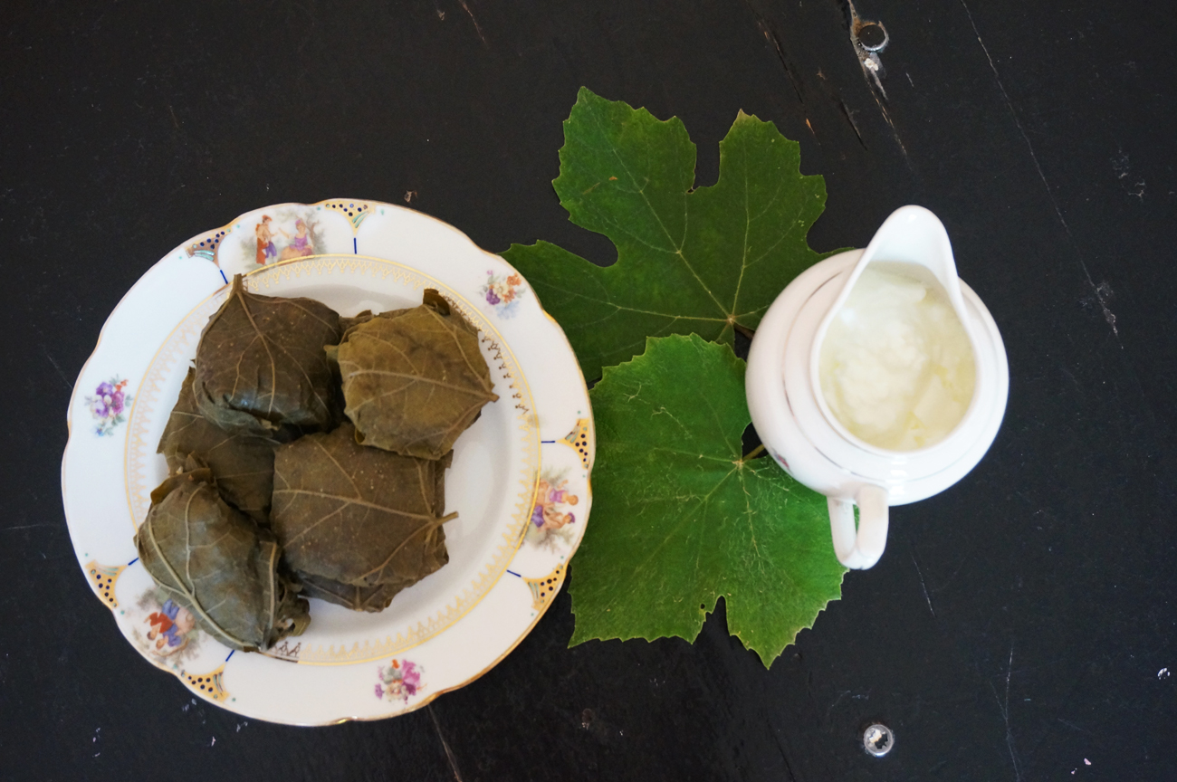 Grape leaves are essential when making dolma.