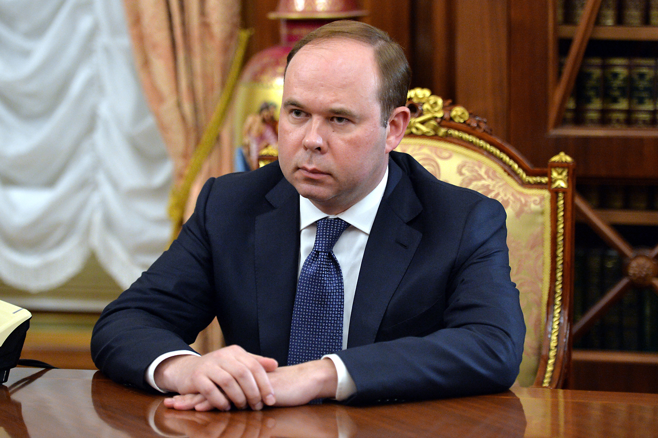 Anton Vajno, novi šef predsedniške administracije, se je v Kremlju udeležil srečanja s predsednikom Vladimirjem Putinom.