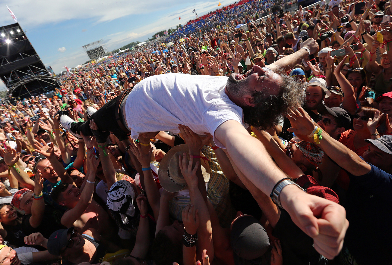 Russian rock open air festival "Nashestvie - 2016," Tver Region.