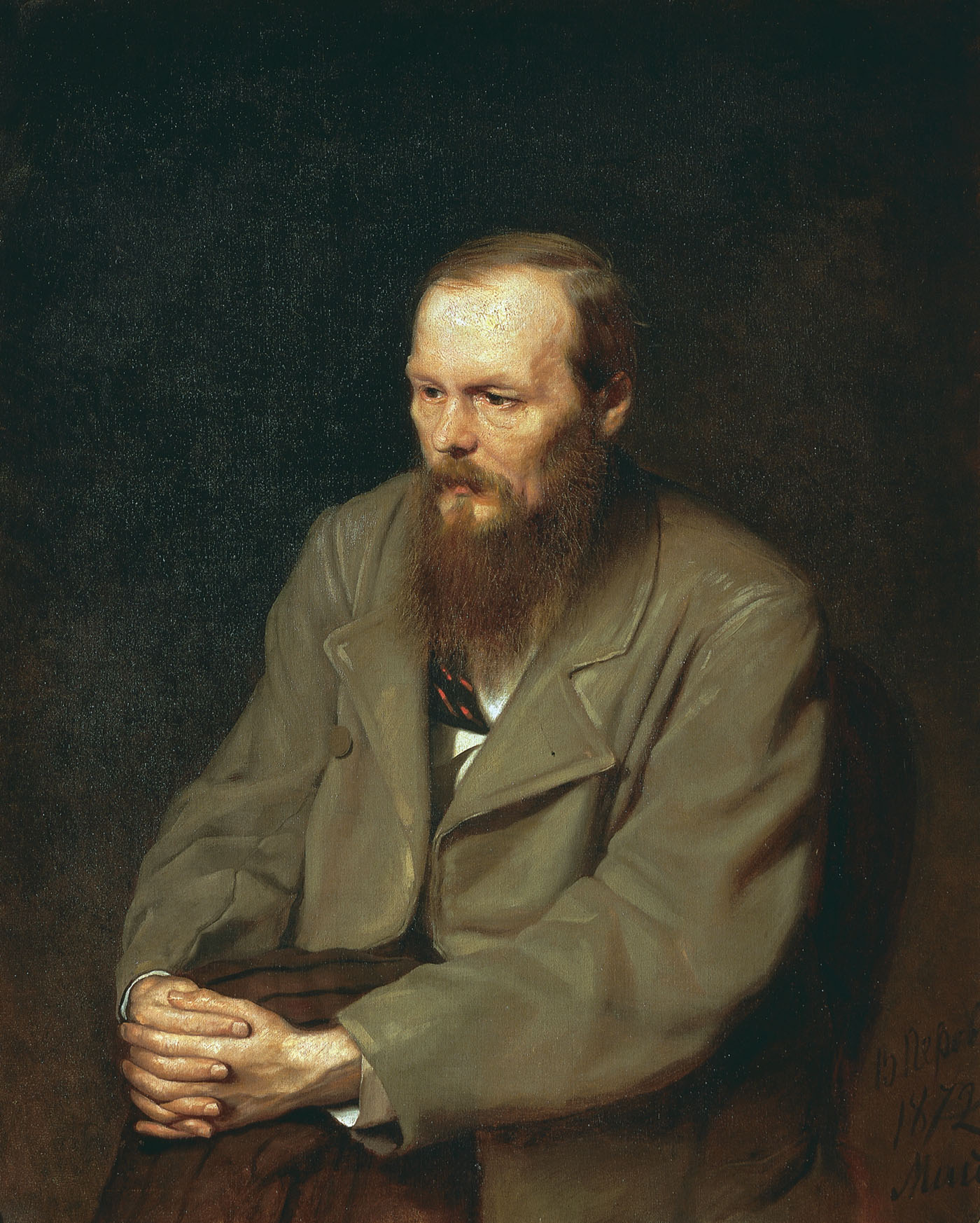 Vasilij Perov, portret Fjodorja Dostojevskega, 1872. 