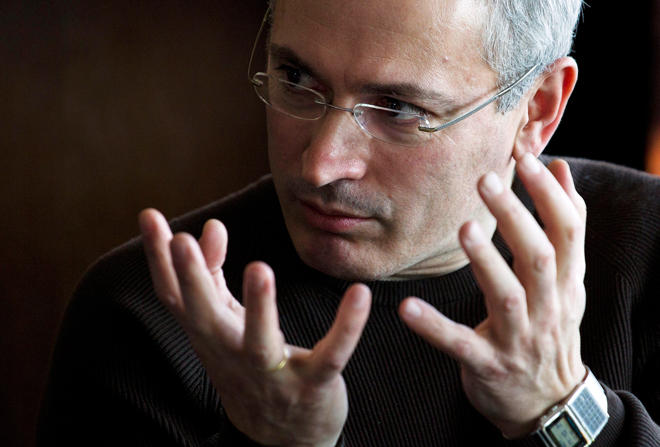 Former imprisoned Russian tycoon Mikhail Khodorkovsky.