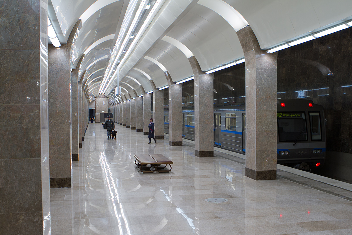 The shallowest metro is situated in Nizhny Novgorod. It was the third metro to be constructed in Russia. It has two lines and 14 stations.