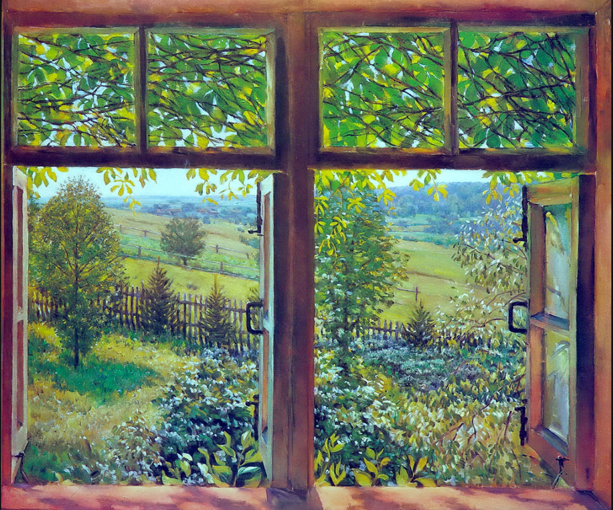 　『開いた窓』。リガチョヴォ、1947年。
