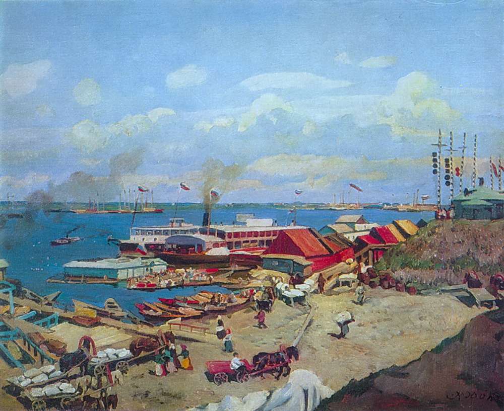 Пристани в гр. Волжски, 1911