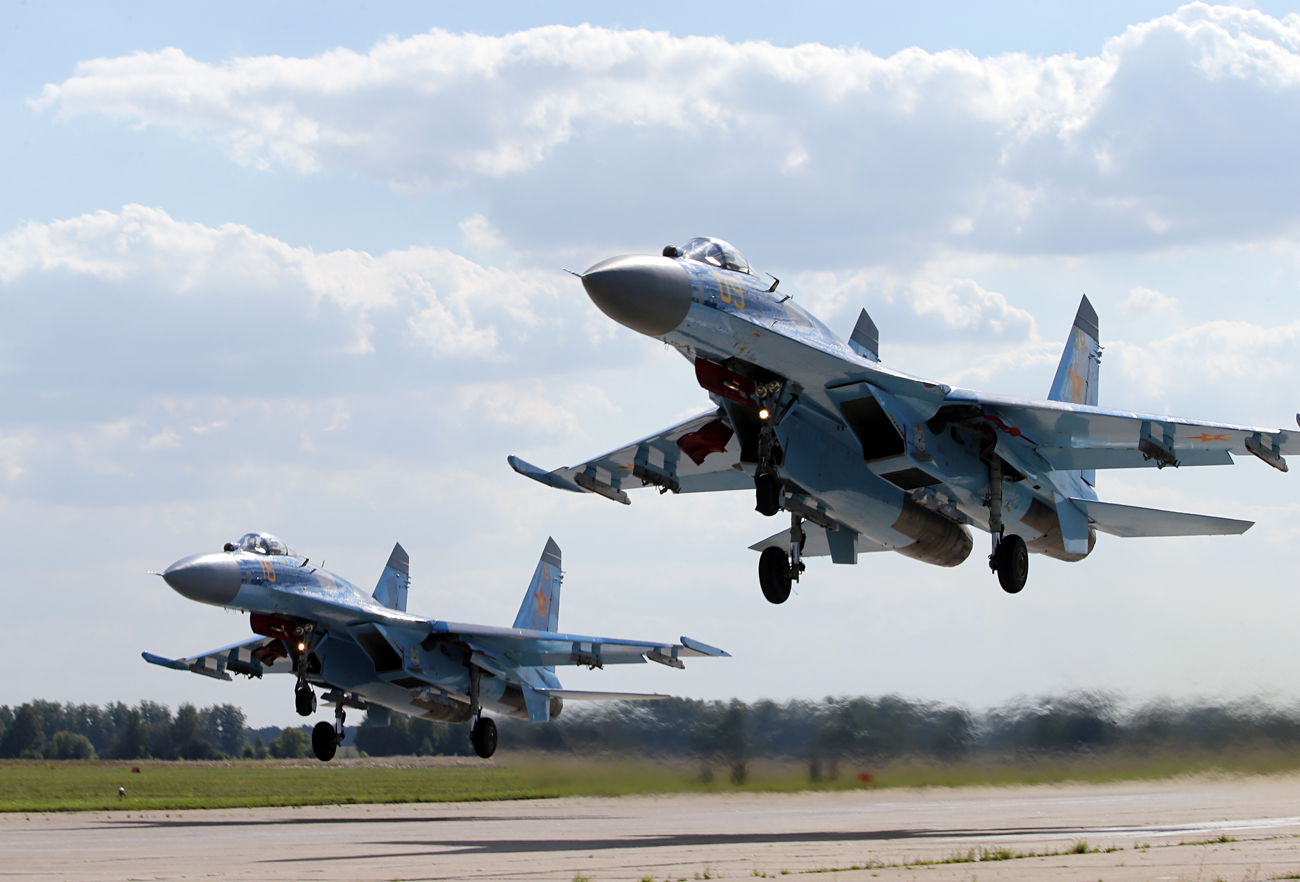About 100 aircraft and more than 9,000 troops took part in the drills.